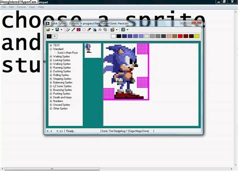 How to Hack Sonic 1 part 5 editing sprites - YouTube