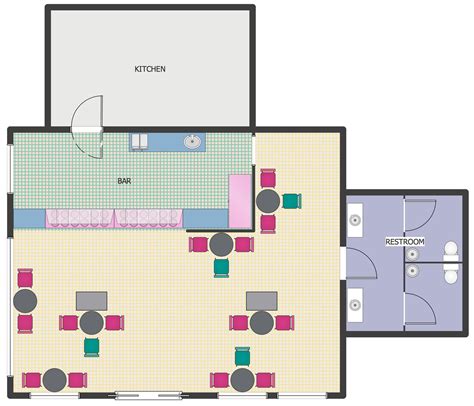 #Ice #Cream #Shop #Floor #Plan | Restaurant floor plan, Cafe floor plan, Restaurant plan