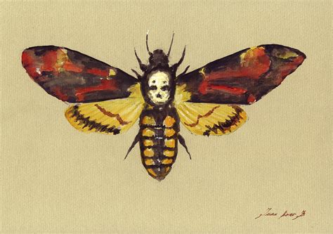 Death Head Hawk Moth Painting by Juan Bosco - Pixels