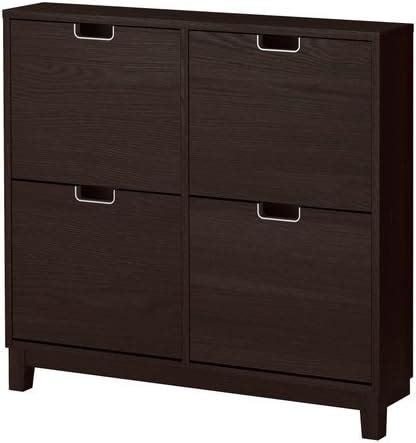 Amazon.com: Ikea Stall Shoe Cabinet With 4 Compartments, Black-Brown : Home & Kitchen