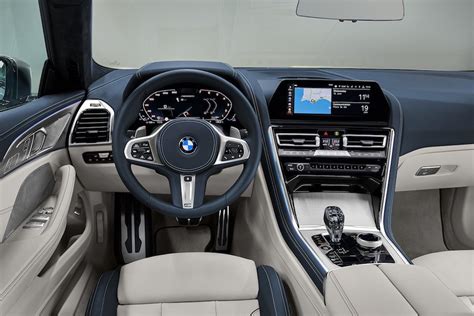 Interior of the BMW 8 Series Gran Coupe was leaked also