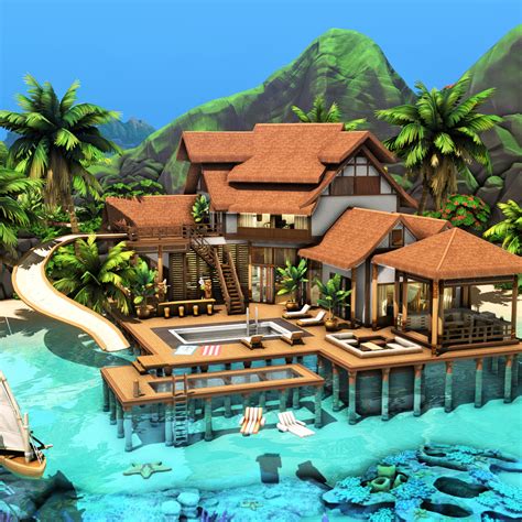 Beach House with Slider - The Sims 4 Rooms / Lots - CurseForge