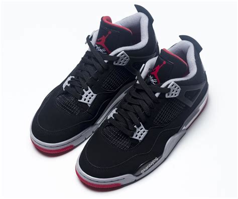 La Air Jordan 4 Bred se dévoile en détails et dispose enfin de sa release date