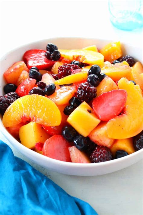 Frozen Fruit Salad - Crunchy Creamy Sweet