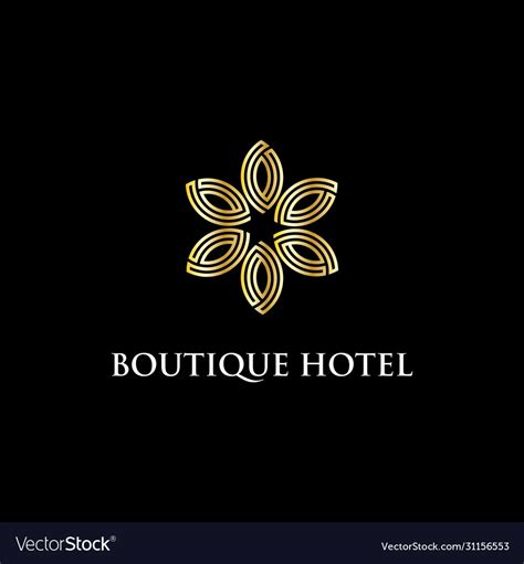 Modern boutique hotel logo design inspiration Vector Image