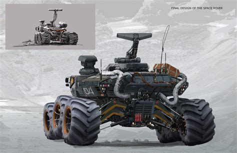 Space Rover, Longque Chen on ArtStation at https://www.artstation.com/artwork/lVRZBO ...