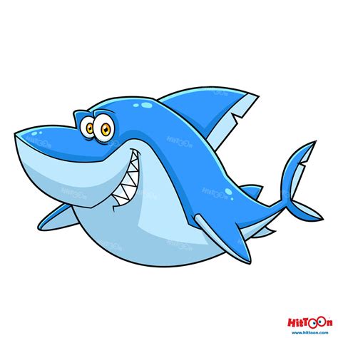 Great White Shark Cartoon Character on Behance