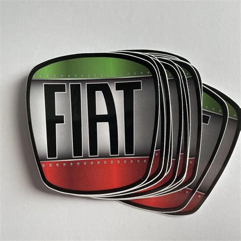 Italia Colors Fiat 500 Emblem Cover 2012 to Present Sport, Cabrio, Pop, Lounge Decal Printer ...