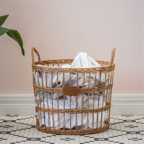 Rattan Open Weave Scarlett Basket | Magnolia