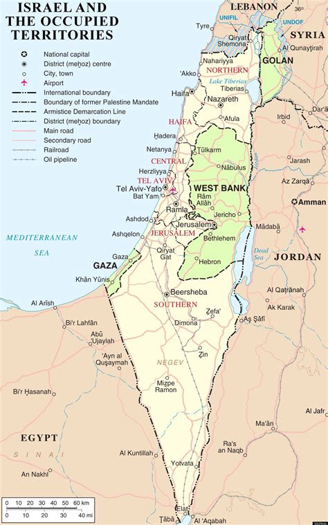 Israel MAP: The Palestinian Region's Changing Borders | HuffPost