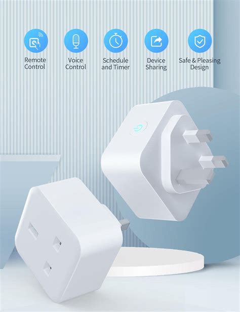 13A Smart Alexa Plugs for Home smart plug, 2990W Wireless Remote Control Timer Schedule Switch ...