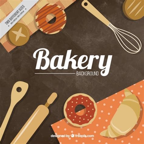 Free Vector | Vintage bakery background