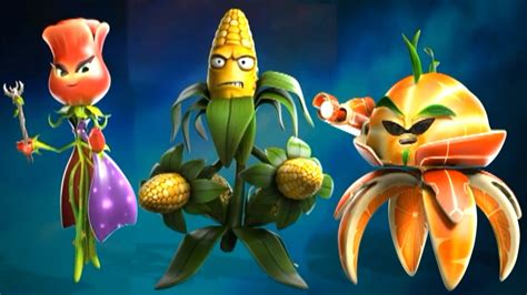 Plants vs. Zombies: GARDEN WARFARE 2 - All New Plants (Citron, Rose, Kernel Corn) - YouTube