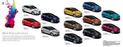 Ford fiesta new model colours