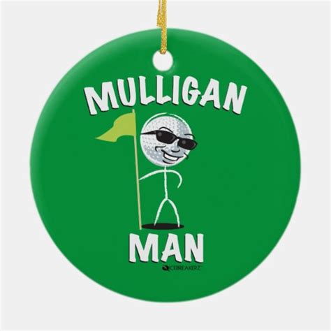 MULLIGAN MAN FUNNY GOLF ORNAMENT | Zazzle