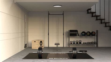 Download Home Gym With Barbell Wallpaper | Wallpapers.com