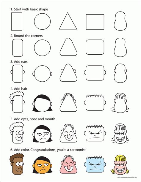 How to Draw Cartoon Faces | Art Projects for Kids