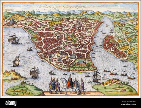 Vintage map of istanbul hi-res stock photography and images - Alamy