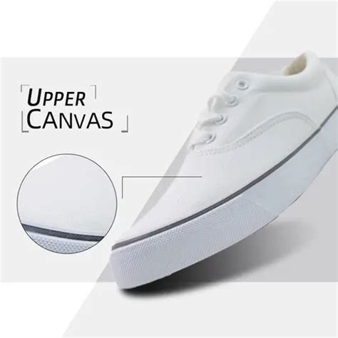 white tennis shoes canvas - RoadTek