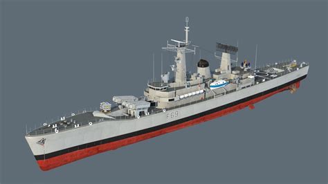 Leander class frigate 3D model | CGTrader