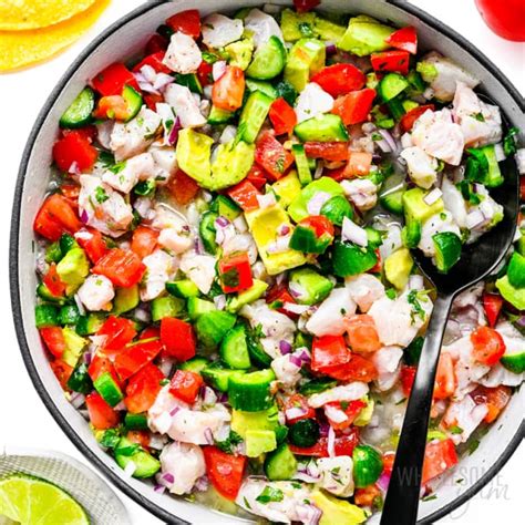 Ceviche Recipe (Fast & Flavorful!) - Wholesome Yum