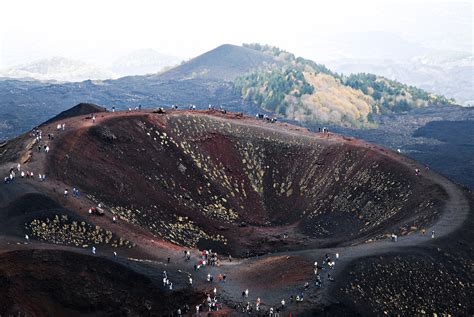 File:Path over the volcano crater,Mount Etna. East coast of Sicily, Italy (close to Messina and ...