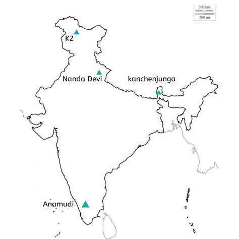 Kanchenjunga Mountain Map