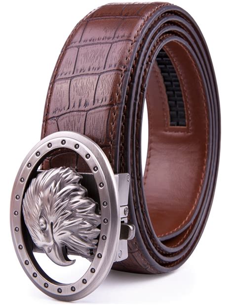 Access Denied - Bonded Leather Belts For Men - Ratchet Belts Casual & Dress Belt With Adjustable ...