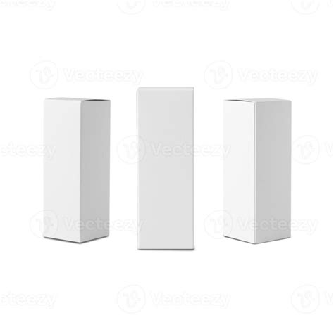 Set of White box mockup isolated on white background with clipping path 14611941 Stock Photo at ...