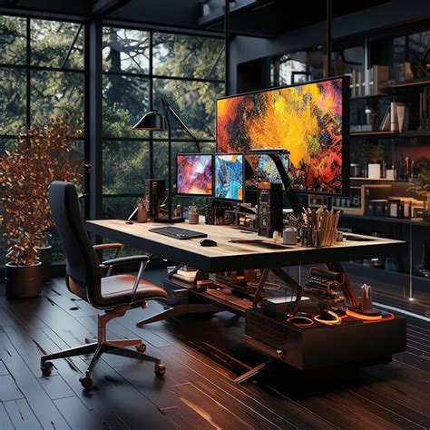 Premium AI Image | Modern workspace design