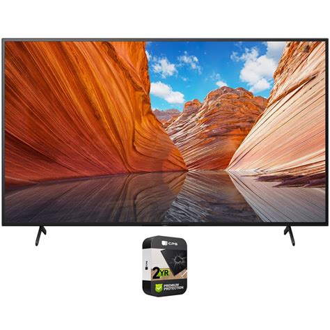 Sony KD55X80J 55 Inch 4K Ultra HD LED Smart TV (X80J)(2021) Bundle with Premium Extended ...