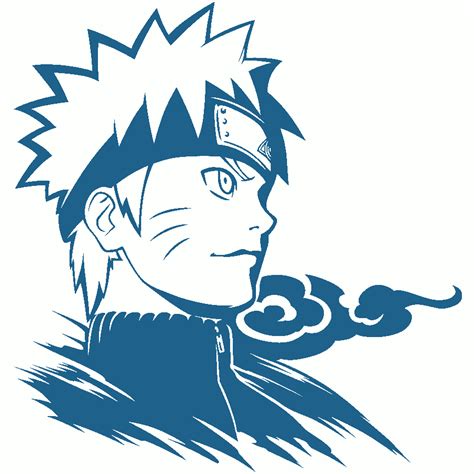 Anime Embroidery Naruto Blue Line Art - A.G.E Store embroidery patterns