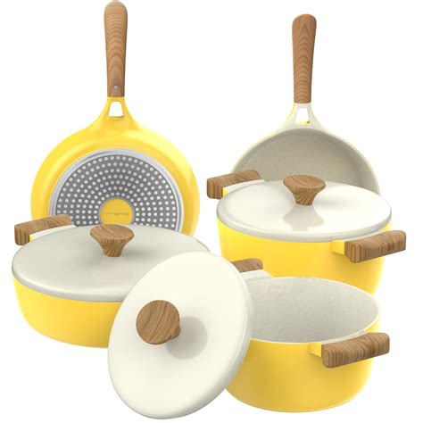 Best green pan ceramic non stick induction cookware set - 4U Life