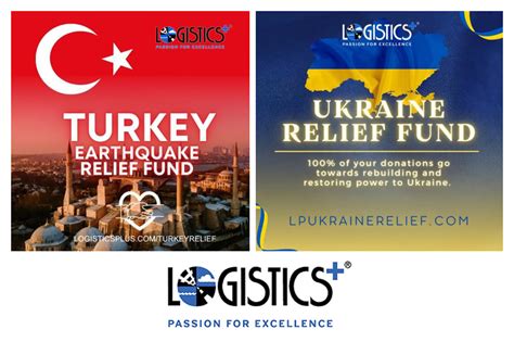 Fundraising Campaigns for Turkey & Ukraine by Logistics Plus - CLC Projects