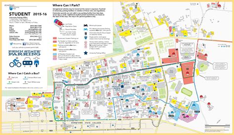 Penn State Parking Map – Map Of The Usa With State Names