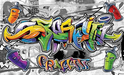 Graffiti Street Art Wall Paper Mural | Buy at UKposters