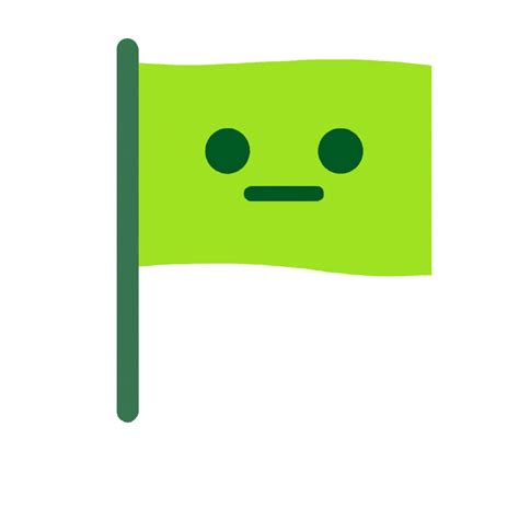 Green Flag Emoji & Other +30 Flag Emojis Contains Green Color - Eggradients.com