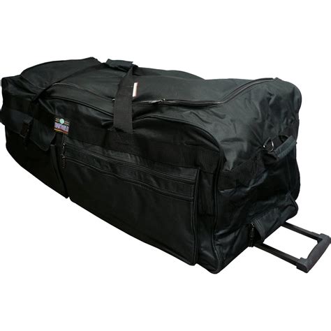 42" Polyester Rolling Duffle Bag Wheeled Travel Luggage Suitcase ...