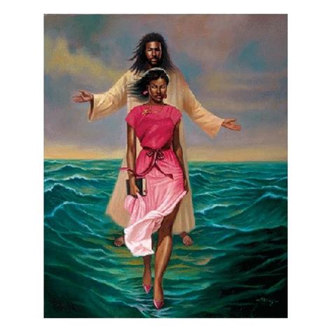 He Walks With Me (African American Jesus) by Sterling Brown | The Black Art Depot