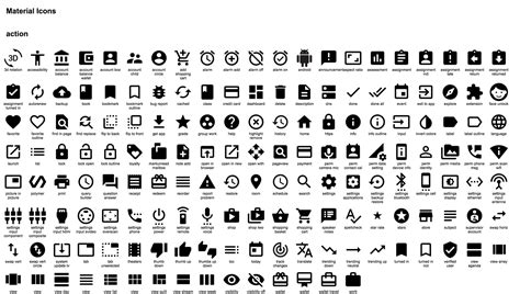 Download: 750 Material Design icons provided by Google