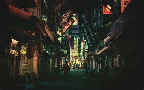 Japan Street Night Wallpapers - Top Free Japan Street Night Backgrounds - WallpaperAccess