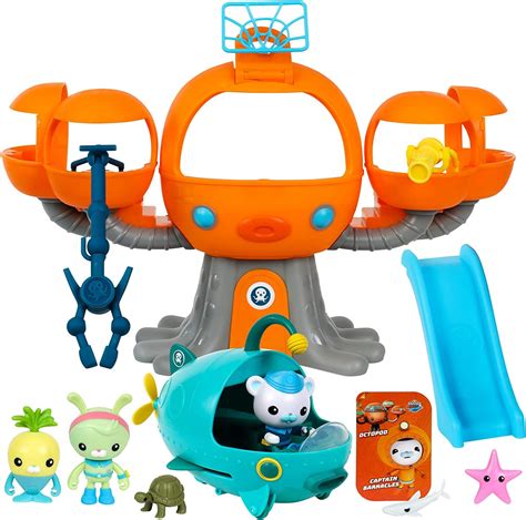 Octonauts Octopod Playset | 8 Pieces Including Deep Sea Captain Barnacles & Gup A, Multicolor, 5 ...