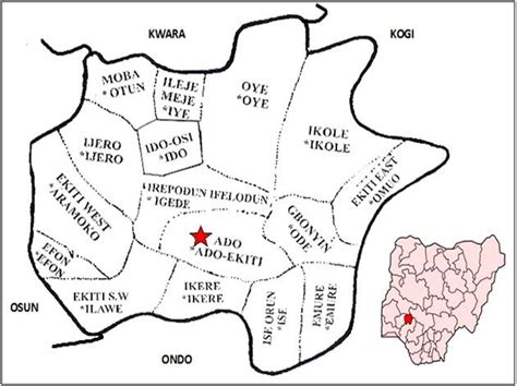 Map of Ekiti State... | Download Scientific Diagram