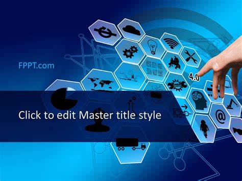 Free Hexagon Connections PowerPoint Template - Free PowerPoint ...