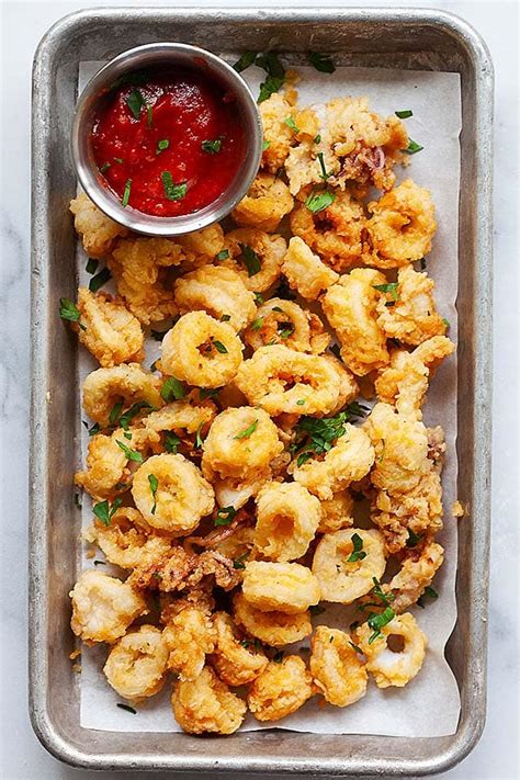 Fried Calamari (Extra Crispy with Dipping Sauce!) - Rasa Malaysia