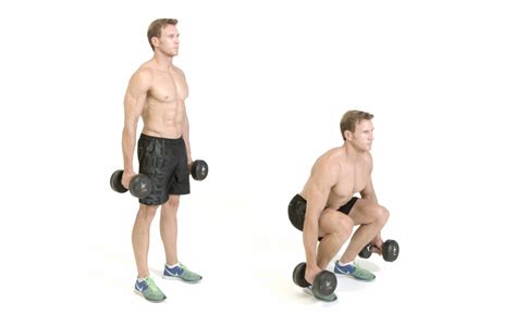 How to do the dumbbell squat exercise - Men's Health