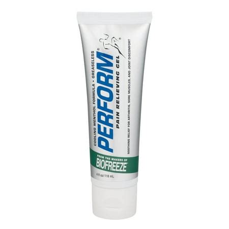 Perform Pain Relieving Gel, 4.0 FL OZ - Walmart.com