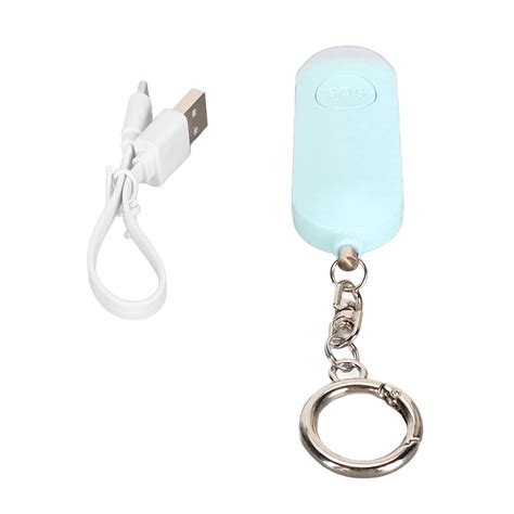 Personal Safety Alarm with 130dB Siren and LED Strobe Light Security Alarm Keychain Elderly ...