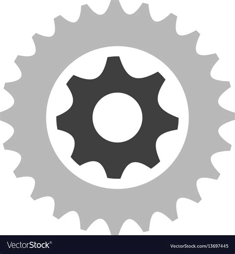 Gear wheel icon Royalty Free Vector Image - VectorStock