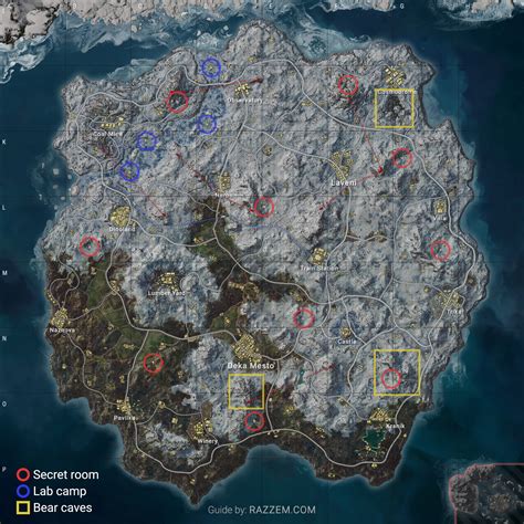 PUBG Vikendi Reborn secret room locations, bear caves, and more - complete guide - Razzem